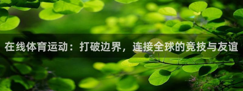 意昂5体育论坛：在线体育运动：打破边界，连接全球的竞技与友谊