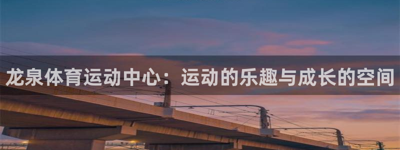 意昂5：龙泉体育运动中心：运动的乐趣与成长的空间